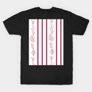 viva magenta stripes Pattern. T-Shirt